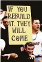  ?? Alex Brandon / Associated Press ?? The reopening of the Katrina-damaged Superdome on Sept. 25, 2006 drew an energized crowd to see the Saints.