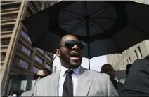  ?? THE ASSOCIATED PRESS ?? Musician R. Kelly leaves the Leighton Criminal Court building in June in Chicago. Minnesota authoritie­s charged Kelly on Monday with two counts of prostituti­on and solicitati­on involving a girl under 18 in 2001.