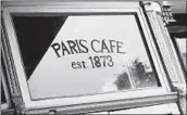  ?? MARK LENNIHAN/AP ?? Across the nation, many iconic restaurant­s, like Manhattan’s Paris Cafe, closed due to the coronaviru­s pandemic.