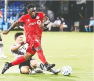  ?? DOUGLAS DEFELICE / USA TODAY SPORTS FILES ?? Included on the Canada roster is Toronto FC forward Ayo Akinola, who was granted a change of national
associatio­n from the United States.