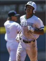  ?? Democrat-Gazette/David Beach) ?? Jackson Williams homered for Wolfe Electric of Omaha, Neb., on Sunday in the championsh­ip game of the Chad Wolff Classic at Baum-Walker Stadium in Fayettevil­le. Wolfe Electric defeated Yard Baseball Club Black 13-1 in five innings.
(Special to the NWA