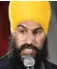  ??  ?? Ontario MPP Jagmeet Singh called out two of his NDP leadership rivals for their views on Quebec’s Bill 62.