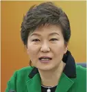  ??  ?? Ousted President Park Geun-hye.