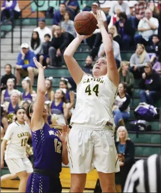  ?? Signal file photo ?? Rachel Bowers of Canyon girls basketball reached 1,000 career points in December. Her teammate, Talia Taufaasau, also resched the milestone in the same game.