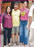  ?? ?? Pooja Hegde with her parents at the brunch