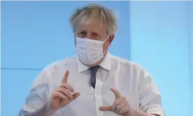  ?? Photograph: Andrew Matthews/PA ?? Boris Johnson. During a pandemic, it is critical the public trusts the government to take decisions for the right reasons.