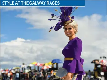  ?? Pic: ?? Racegoer Corinna Hynes, from Beltra at the Galway Races. Seb Daly/Sportsfile