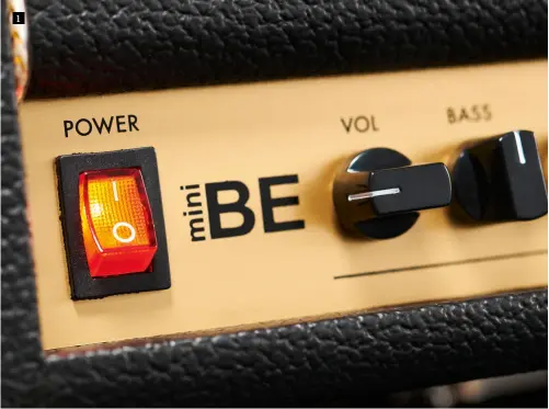  ??  ?? 1 1. The black knobs on a gold background evoke classic British designs from the 70s and 80s, while the controls make it easy to dial in any guitar for stunning supercharg­ed tone