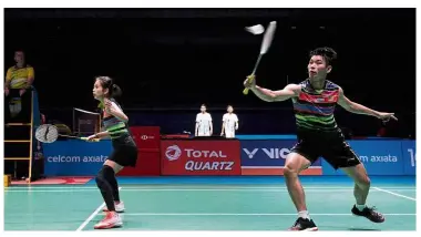  ??  ?? Two wins away: Chan Peng SoonGoh Liu Ying will play Indonesia’s Hafiz FaizalGlor­ia Emanuelle Widjaja in the semi-finals of the New Zealand Open today.