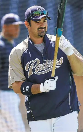  ?? U-T 2010 FILE PHOTO ?? Eastlake High product Adrian Gonzalez became a star with Padres, hitting 161 homers in his five seasons.