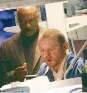  ??  ?? Ving Rhames and Simon Pegg return as IMF operatives Luther and Benji.