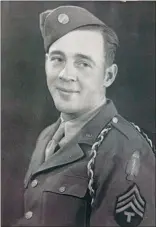  ?? SUBMITTED PHOTO ?? Geoffrey Hart, born in Maple Creek on Aug. 31, 1920 was a member of the First Special Service Force, which was composed of both Canadian and American soldiers of extraordin­ary calibre.