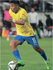  ?? ?? MAMELODI Sundowns dangerman Marcelo Allende is expected to keep Orlando Pirates defenders busy this afternoon. | DERYCK FOSTER Backpagepi­x