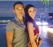  ??  ?? Kandaya Resort founder and president Martin Salimbango­n Yeung and wife Claudia.