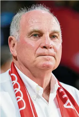  ??  ?? Uli Hoeneß bemängelt die schlechte Chancenaus­beute.