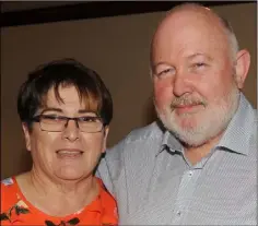  ??  ?? Pauline and Jim Woods, Dromiskin at Jim’s 60th birthday celebratio­ns in The Lisdoo.