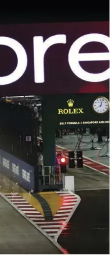  ??  ?? Above Vettel clips his own wings as sparks fly from Räikkönen’s Ferrari.
Top Right Hamilton in high spirits in Singapore as he takes his 7th Grand Prix win of the season thus far, and his third in a row, after Belgium and Italy. That makes it four...