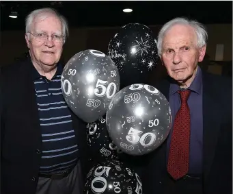  ??  ?? Millstreet Credit Union founders Ted and Der Kiely pictured at the 50th Anniversar­y of Millstreet Credit Union hosted in conjunctio­n with Mallow Credit Union. Photos: John Tarrant