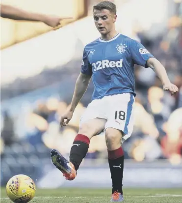  ??  ?? 0 Jordan Rossiter relishes the competitio­n for places at Rangers after putting his injuries behind him.