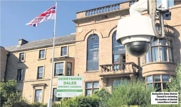  ??  ?? Derbyshire Dales District Council is reviewing the number of elected councillor­s it needs