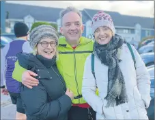  ?? ?? Jim Crowley and supporters at the Clonakilty Marathon.