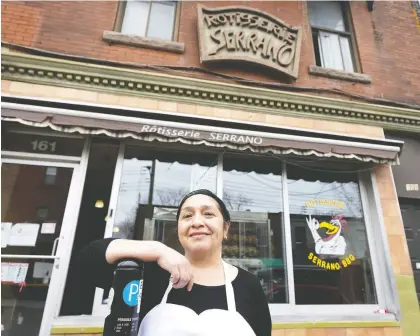  ?? ALLEN MCINNIS ?? Elizabeth Saavedra began peeling potatoes after school when she was 13 at family-run Rôtisserie Serrano BAR-B-Q. “People have known us a long time. We have a reputation,” she says. Still, she worries that competitio­n in the area will impact sales.