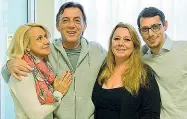  ??  ?? Famiglia Sergio Giordani con moglie e figli