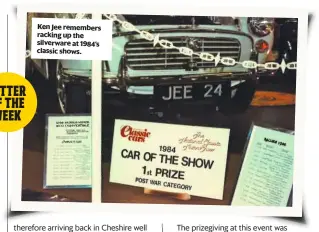  ??  ?? Ken Jee remembers racking up the silverware at 1984’s classic shows.