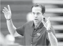  ?? WILFREDO LEE/AP ?? Erik Spoelstra said he appreciate­s the tenuousnes­s of all sports attempting to play through the new coronaviru­s pandemic.