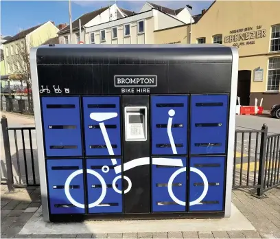  ??  ?? Bike hire stations are being installed across Carmarthen­shire to encourage people to enjoy active travel.