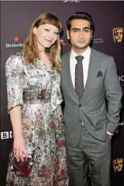  ?? GRANT/GETTY IMAGES JESSE ?? Emily V. Gordon and Kumail Nanjiani attend the BAFTA Los Angeles Tea Party at the Four Seasons Hotel Los Angeles at Beverly Hills on Jan. 6 in Los Angeles.