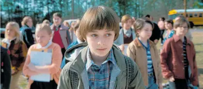 ??  ?? The experience­s of Will, played by Noah Schnapp, seem to reflect those of homosexual adolescent­s.