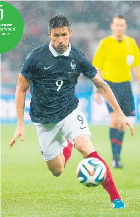  ?? Picture / AP ?? France striker Olivier Giroud and his teammates are prepared for a physical encounter with Honduras on Monday.