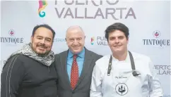 ??  ?? Ricardo Muñoz, Javier Aranda y Joel Ornelas.