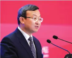  ??  ?? Chinese Vice Commerce Minister Wang Shouwen
