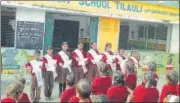  ??  ?? ▪ Bal Sansad underway at a primary school in Tilauli in Gorakhpur.