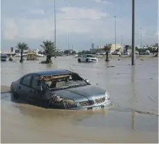  ?? EPA ?? Kuwaiti Public Works Minister Hussam Al Roumi resigned after flooding closed roads, schools and businesses