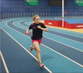  ??  ?? Meabh Nolan at the indoor training session.