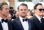  ??  ?? Gallery Dall’alto: gli Oscar che saranno assegnati domenica, Joaquin Phoenix in «Joker» e Tarantino, Di Caprio e Brad Pitt