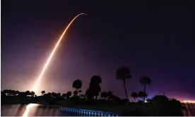  ?? Photograph: md/AP ?? The SpaceX Falcon rocket that took Esa astronaut Samantha Cristofore­tti into space in April.