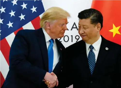  ??  ?? Tonen så ut til å være god da Donald Trump møtte Xi Jinping i fjor.