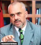  ??  ?? Kryeminist­ri Edi Rama Faksimile e fletës së votimit të deputetëve për ligjin e mbetjeve