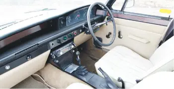  ??  ?? P6 interiors tend to be plain but functional. Leather trim can shrink and crack.