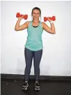  ?? CONTRIBUTE­D PHOTOS ?? Position dumbbells at shoulder level.