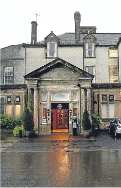  ??  ?? Dunnikier House Hotel, which has seen a steep rise in rates, and Alan Mitchell, chief executive of Fife Chamber of Commerce.