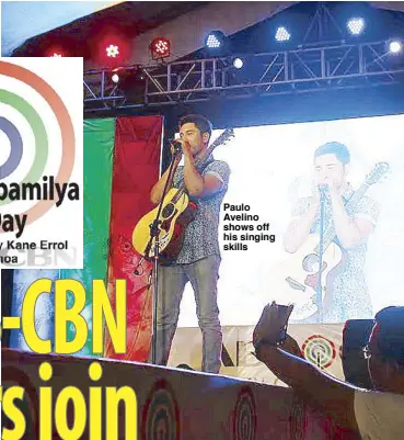  ??  ?? Paulo Avelino shows off his singing skills