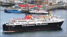  ??  ?? The Isle of Mull takes 50 to 60 cars at a time, which means quite a lot of people heading to the pier at the same time for its sailings.