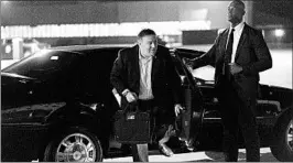  ?? ANDREW HARNIK/AP ?? Secretary of State Mike Pompeo arrives Thursday to board a plane at Andrews Air Force Base. The trip to Pyongyang will be his third to North Korea’s capital in three months.