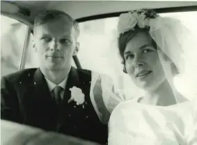  ??  ?? RIGHT Bill and Shona Richardson on their wedding day. It was Bill’s love and dedication to vintage trucks and trucking memorabili­a that spurred the concept Joc has worked tirelessly to achieve.