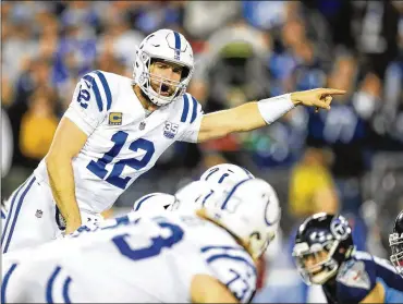  ?? ANDY LYONS/GETTY IMAGES ?? Indianapol­is Colts quarterbac­k Andrew Luck can reap the reward this offseason after spending the previous three fighting his way back from injuries that put his career in doubt.